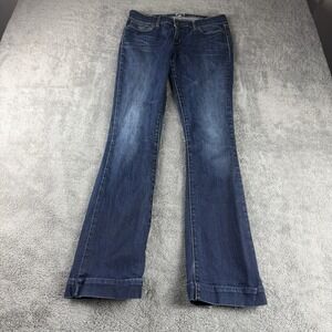 Levis Demi Curve Skinny Boot Jeans Womens 29x33 Blue Dark Wash Low‎ Rise
